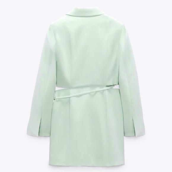 Zara Dresses Zara Pastel Green Blazer Dress Poshmark